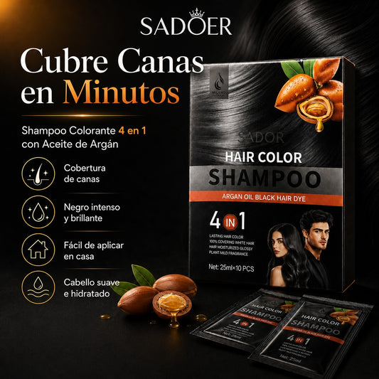 Shampoo Colorante 4 en 1