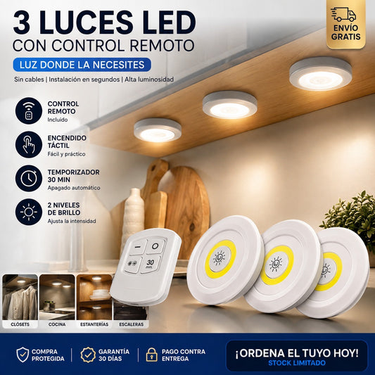 Luces LED SmartTouch 3 en 1